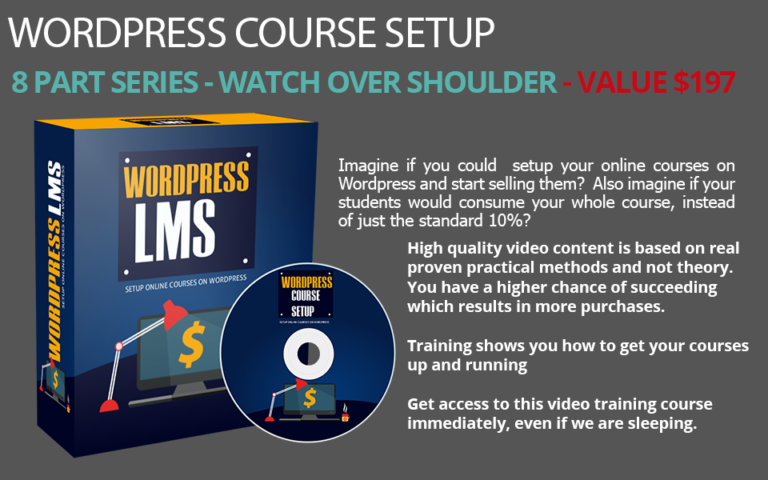 WordPress LMS Setup Course